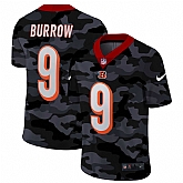 Nike Cincinnati Bengals 9 Burrow 2020 Camo Salute to Service Limited Jersey zhua,baseball caps,new era cap wholesale,wholesale hats